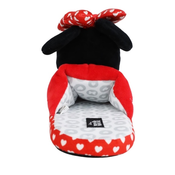 DISNEY MINNIE MOUSE SLIPPERS MICRO PLUSH Sz 9/10 NEW, FAST SHIP - Picture 7 of 7